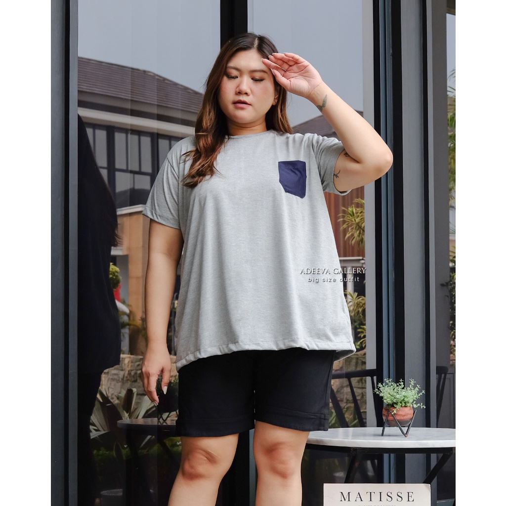 ADEEVA Michel T-shirt Kaos Wanita Jumbo