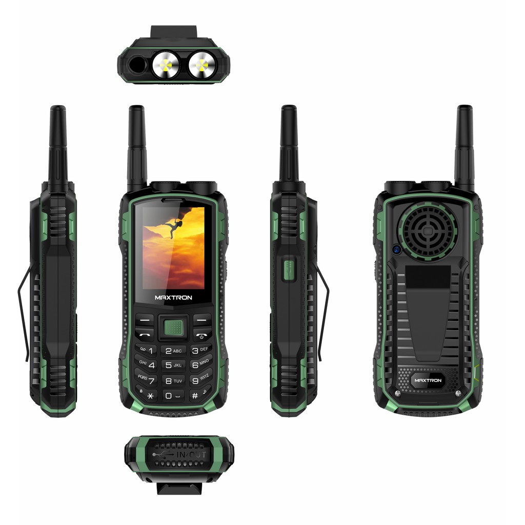 MAXTRON P12 BOMBA - HP Antena - HP Powerbank - Bluetooth Speaker - HP MAXTRON P12i BOMBA - HP GUNUNG-Green
