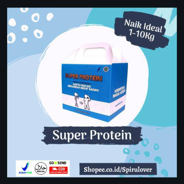 

PENGGEMUK BADAN ALAMI SUSU SUPER PROTEIN [Paket 5-30 HARI] ORIGINAL protein suplemen makanan