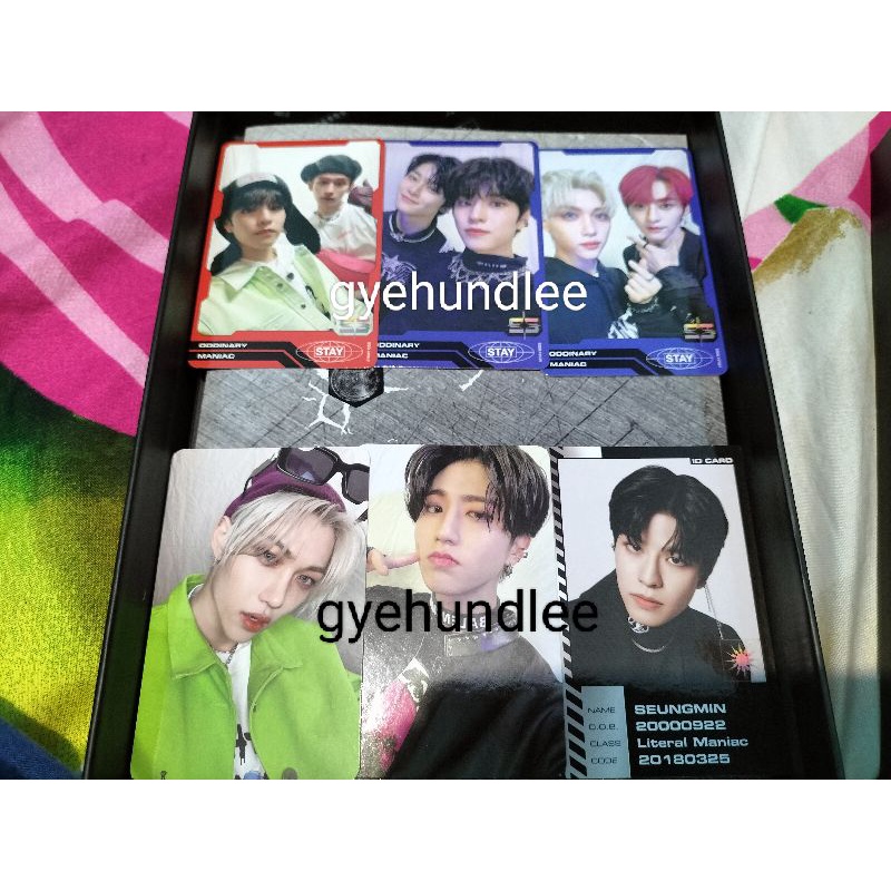 PC ID Trading Card Oddinary Han Jisung Leeknow Seungmin Felix Jeongin I.N