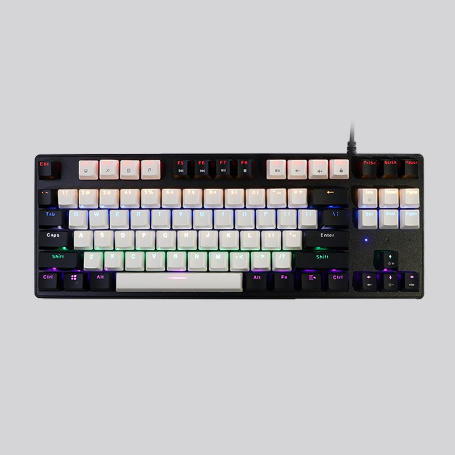 Rexus Legionare MX5.2 TKL White Black  Mechanical Gaming Keyboard - Red Switch