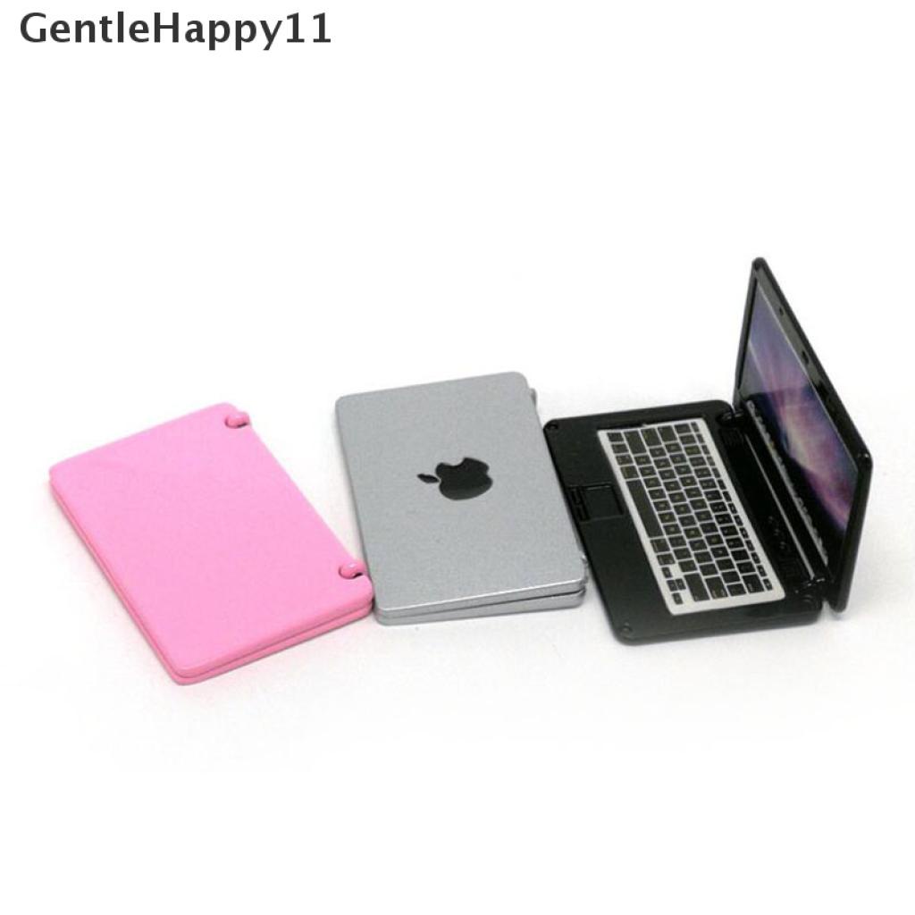 Gentlehappy Miniatur Laptop Skala 1: 12 Untuk Aksesoris Rumah Boneka