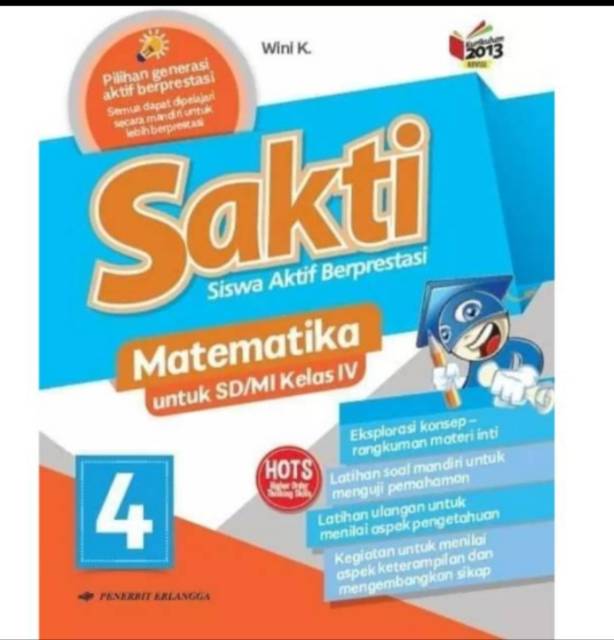 ORI satu paket buku siswa sakti k13;Erlangga kelas 4 edisi revisi terbaru