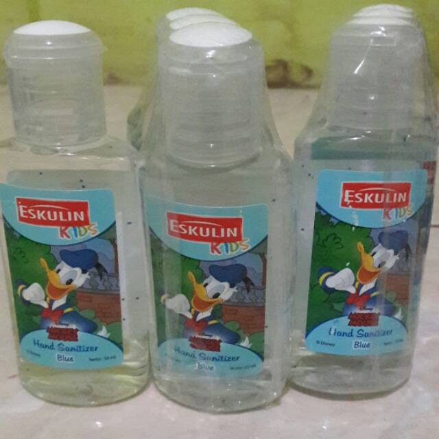Eskulin kids hand sanitizer (blue donald)