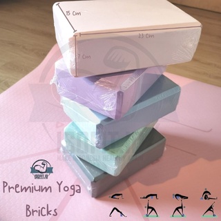 Isofit.id Yoga Bricks / Balok Yoga / Blok Alat Bantu Yoga Empuk