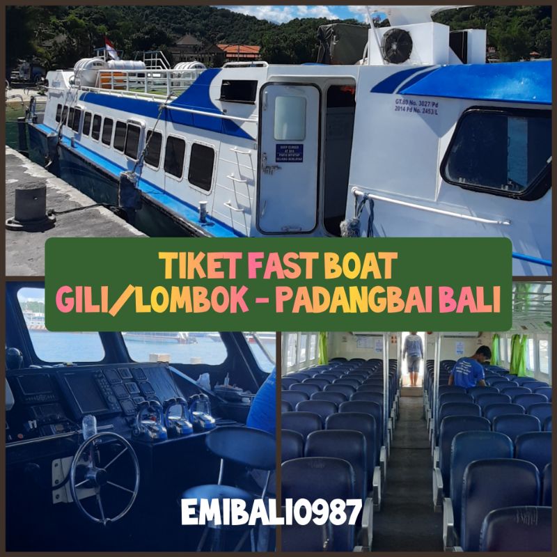 Voucher Tiket Fast Boat Dari Gili Air/Trawangan/Lombok ke Bali