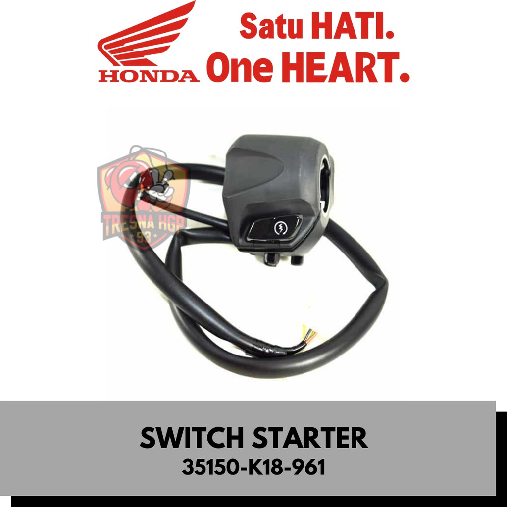 35150-K18-961 SWITCH STARTER VERZA 150 & CB VERZA 150 ORIGINAL | SWITCH ASSY START 35150K18961