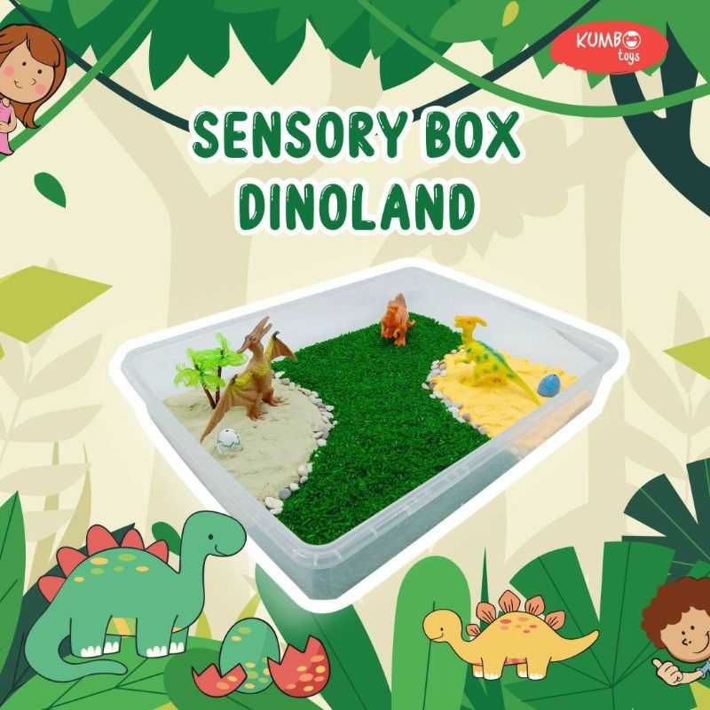 Sensory Box Tema Dino / Mainan Montessori Sensory Play