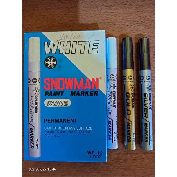 

snowman paint marker-snowman white no.wp-snowman gold no.gp-snowman silver no.sp