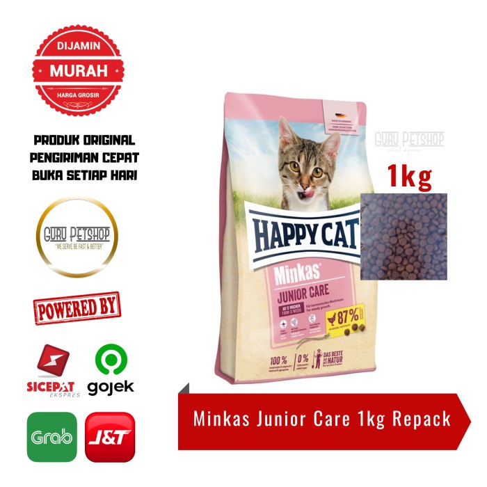 Happy Cat Minkas Junior Care 1kg / Makanan Kucing Minkas Junior