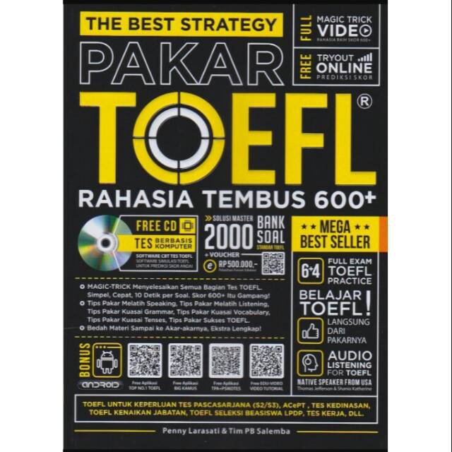 THE BEST STRATEGY PAKAR TOEFL RAHASIA TEMBUS 600+
