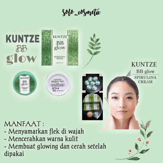 Kuntze BB glow Spirulina Cream BPOM Original