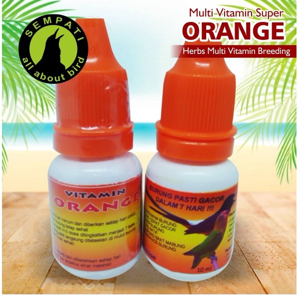 Orange 10ml Aidy Wijaya Vitamin Burung Meningkatkan Tenaga Gacor
