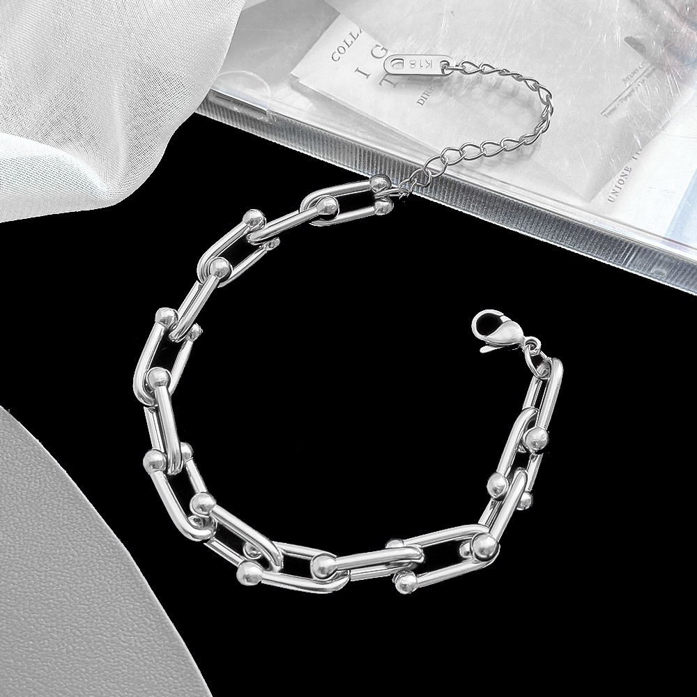 Kalung susun u titanium korea anti karat