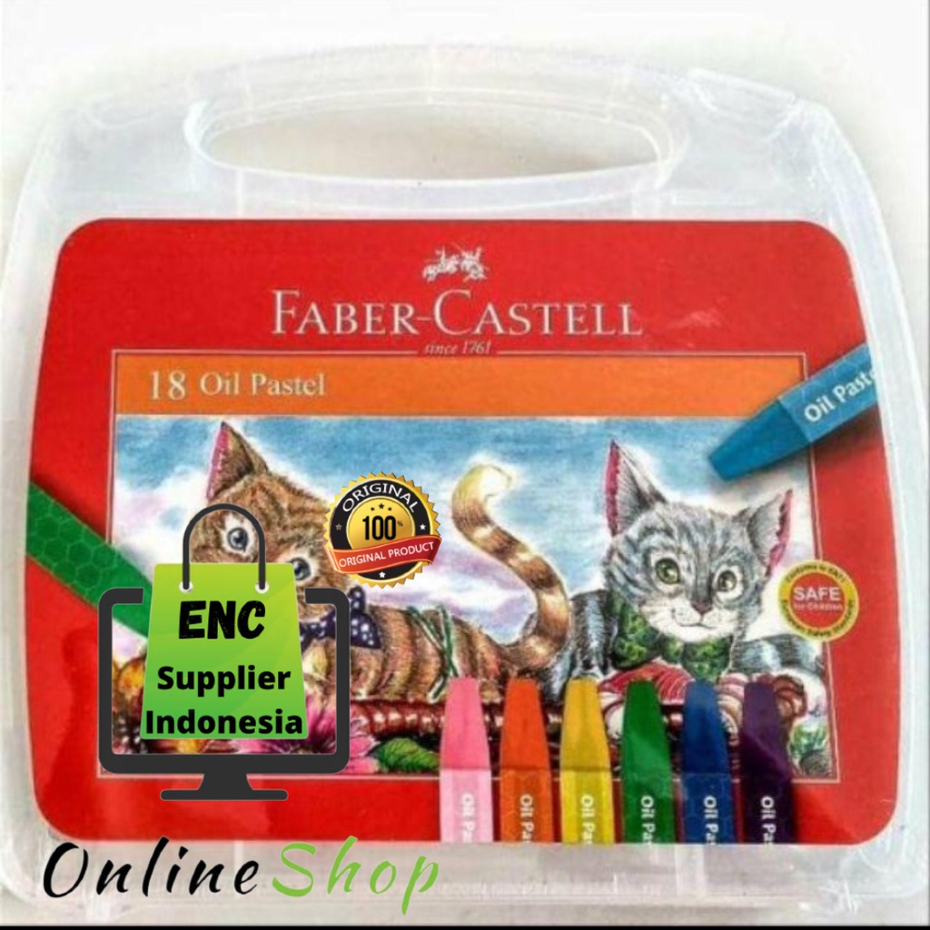 

faber castell 18 w Crayon 18 warna oil pastel fabercastell 18w color faber castell hexagonal eco plastik per set - enc.sup