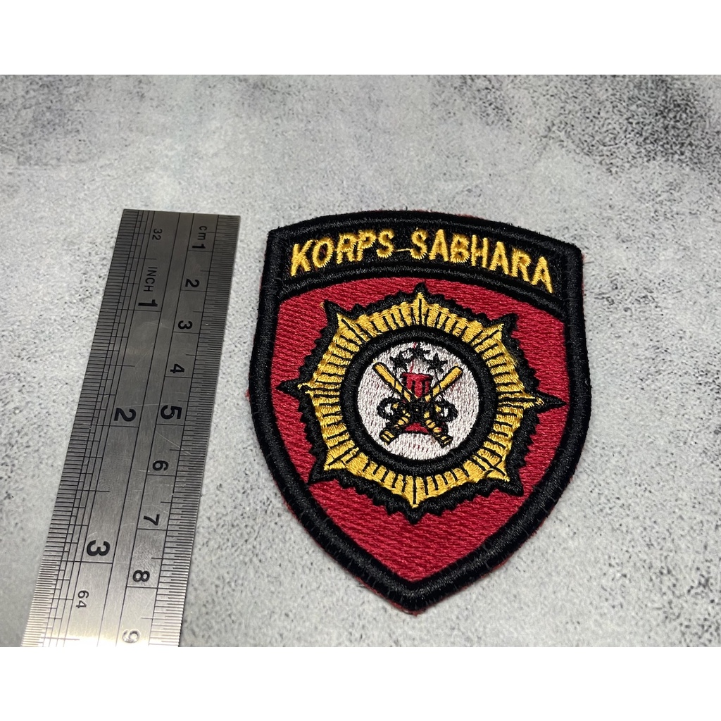 Badge Sabhara|Bet Korps Sabhara Timbul|Bordir Timbul Sabhara