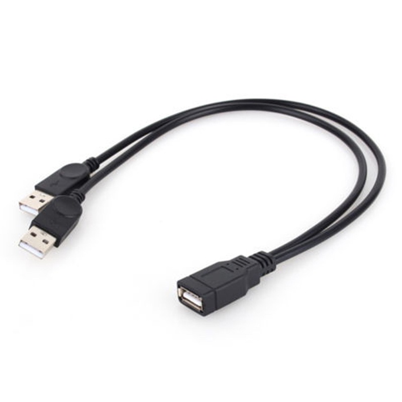 (dreamdreaming.id) Kabel Data / Charger USB 2.0 1 Female Ke 2 Male Bentuk Y