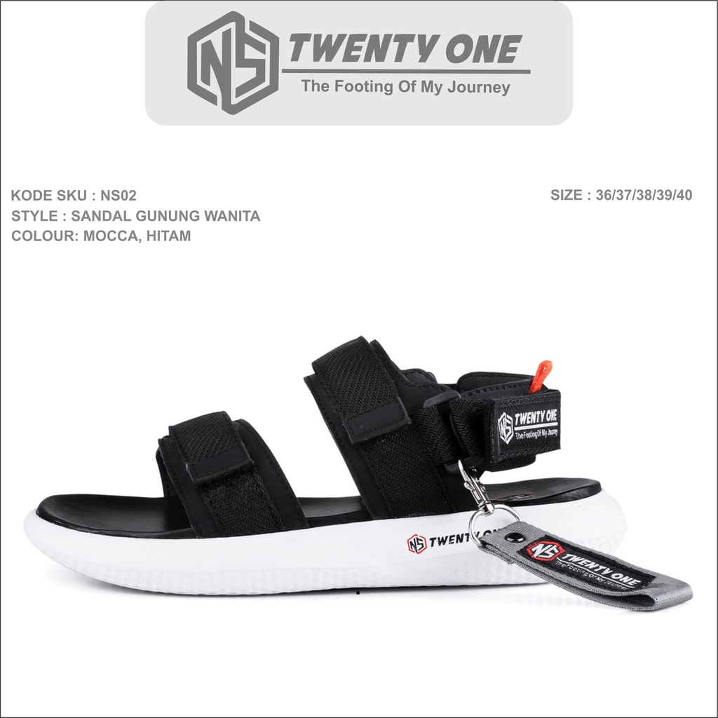 Sandal Wanita Style Korea Wedges-Ns.TwentyOne HItam
