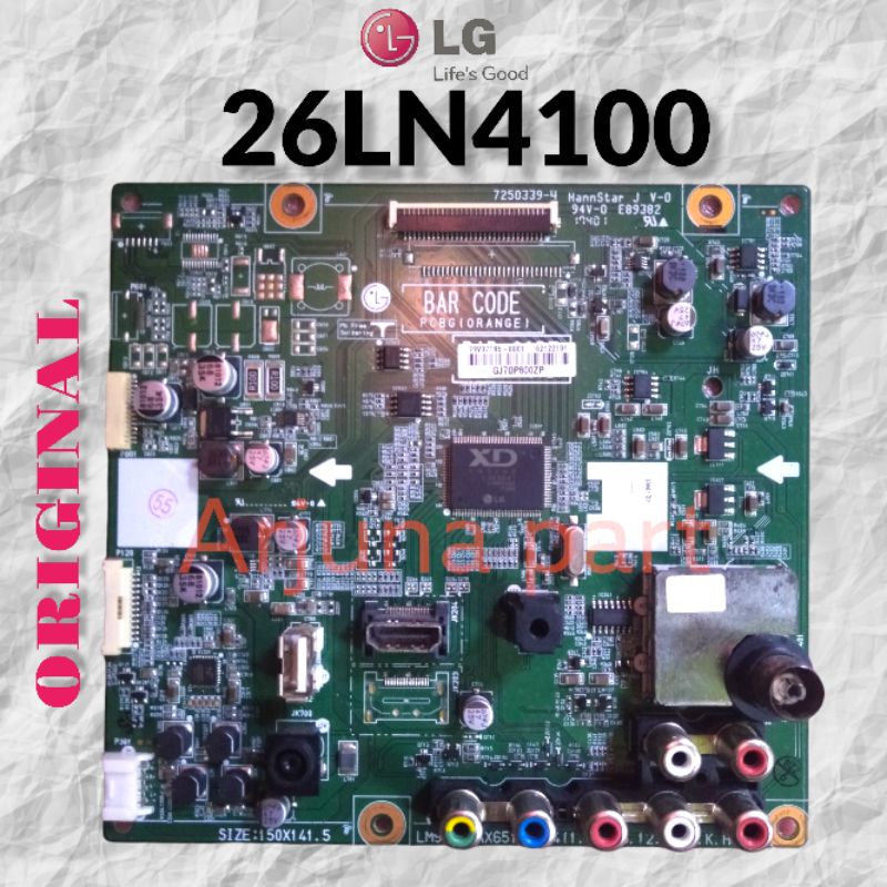 MAINBOARD TV LG 26LN4100 / MB TV LG 26LN4100 / MESIN TV LG 26LN4100 / MODUL TV LG 26LN4100 / MOTHERB
