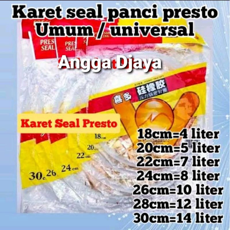 KARET SEAL PANCI PREST PRESSURE COOKER UKURAN 18 20 22 24 26 28 30 32 CM