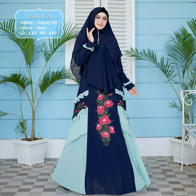 Busana Muslim Gamis Murah Gaun Pesta Muslimah Baju Pesta Wanita Kondangan Mewah Elegan Dewasa