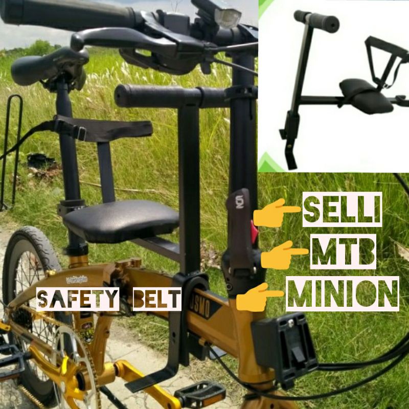 BONCENGAN SEPEDA LIPAT/BONCENGAN SEPEDA MINION/BONCENGAN SEPEDA DEPAN