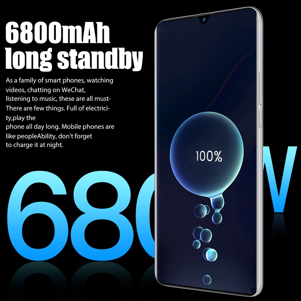 【Produk baru dalam stok】 2021 Smartphone  Baru MIX4 Pro 7.2 inci Ponsel Layar Penuh Sistem Android 8GB + 256GB Kartu Ganda  5G Handphone