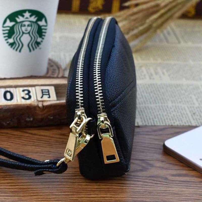 Dompet Hp Dan Uang Wanita Panjang KOREAN STYLE 3 Ruang Resleting Anti Air Hanging Wallet Handbag Pouch import Papirut makeup Kosmetik paspor ID card