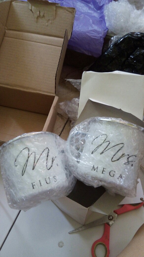 One Eighty Mug Enamel Custom Premium Couple Kado Wedding Anniversary Birthday Hampers Gift Box