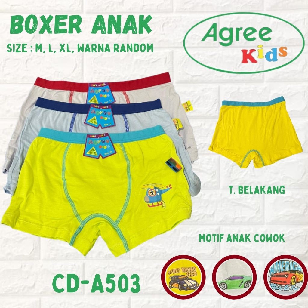 CELANA DALAM BOXER ANAK COWOK AGREE KIDS