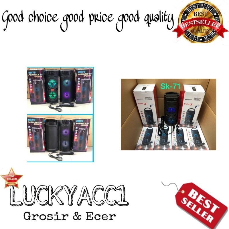 LC - Speaker Bluetooth + Mic SK-72 / SK-73 / SK-71 LED Wireless SK-72 / SK-73 / SK-71