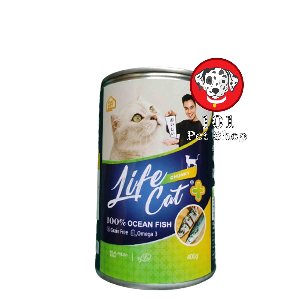 MAKANAN KUCING LIFE CAT ADULT CHUNKY KALENG 400 GR