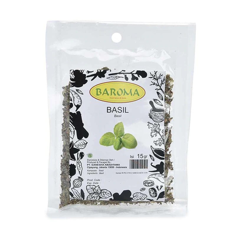 

Baroma Basil Bumbu Masak [15 g] Refill