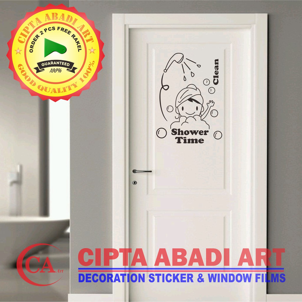 WALL STICKER STIKER  KACA  DINDING PINTU  TOILET KAMAR  MANDI  