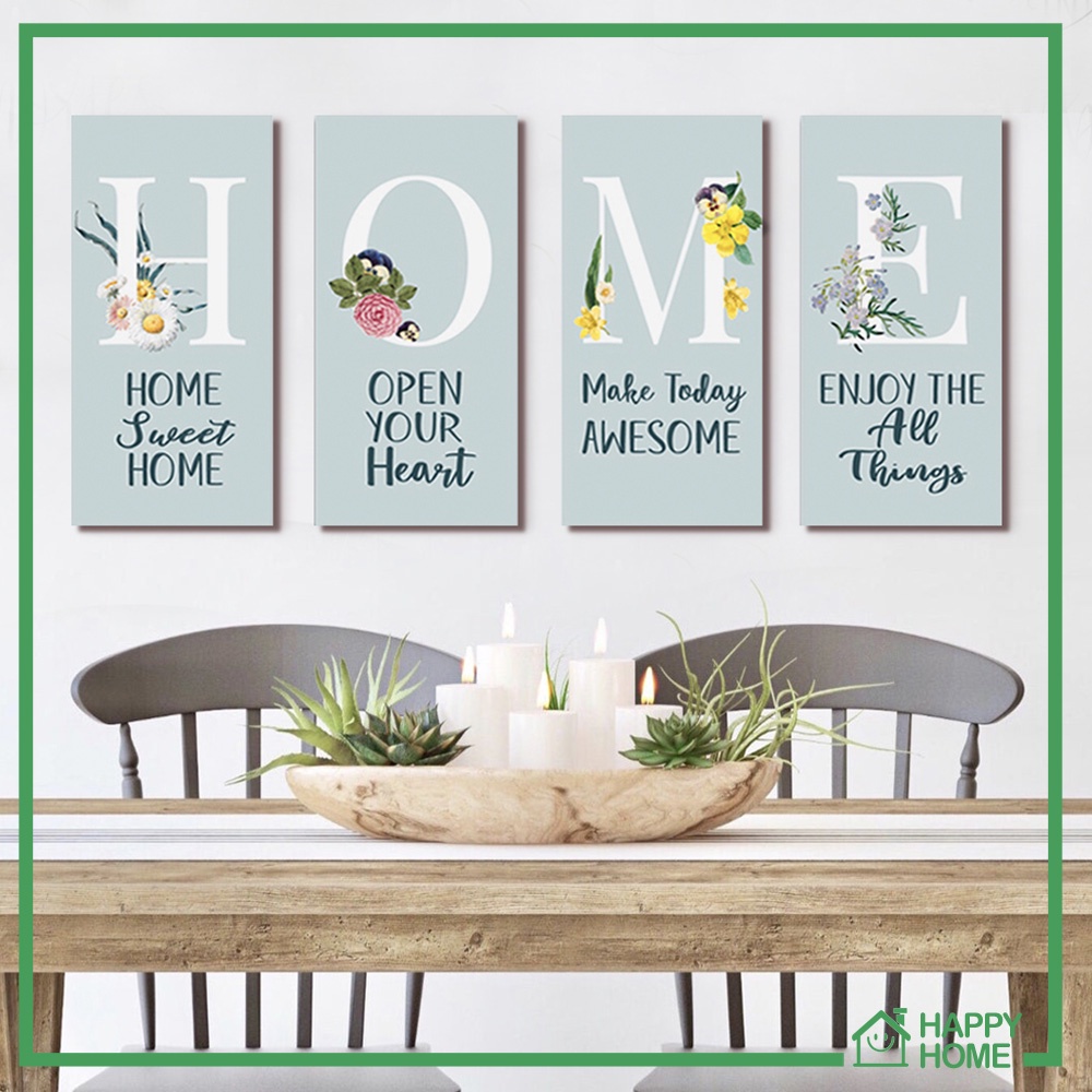 Pajangan dinding Set Sweet Home Wall decor Dekorasi Ruang Tamu