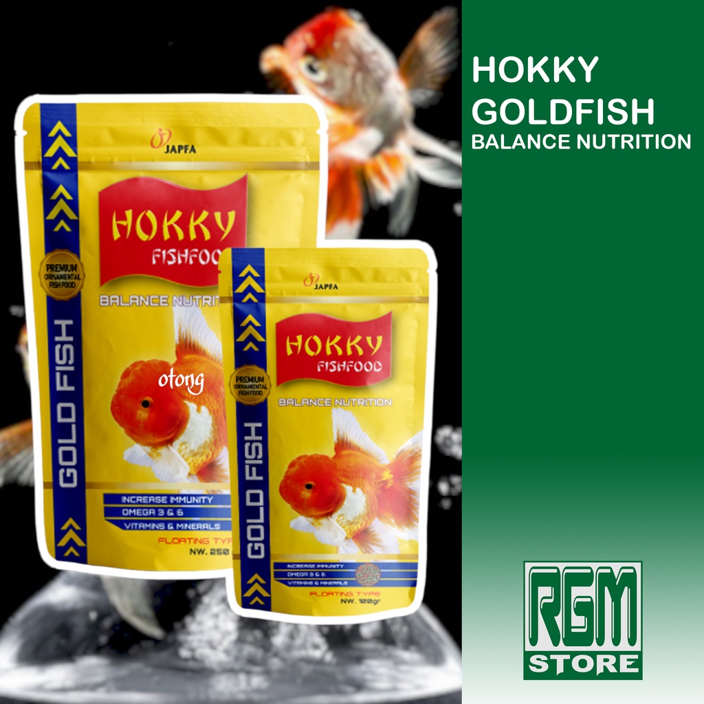 HOKKY Goldfish balanced nutrition pelet pakan makanan ikan mas koki 250 gram