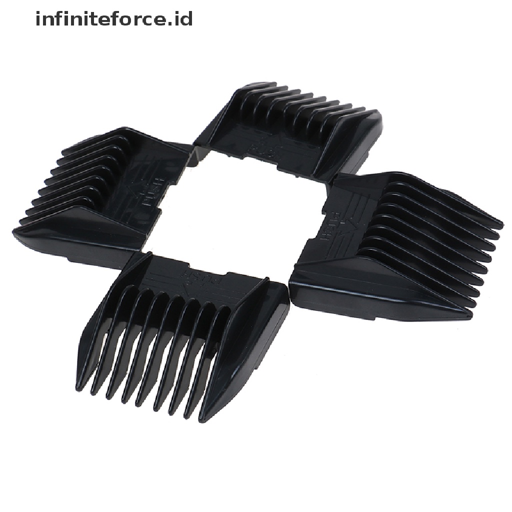 Infiniteforce.id 4pcs / Set Sisir Panduan Potong Rambut Peralatan Salon / Barber