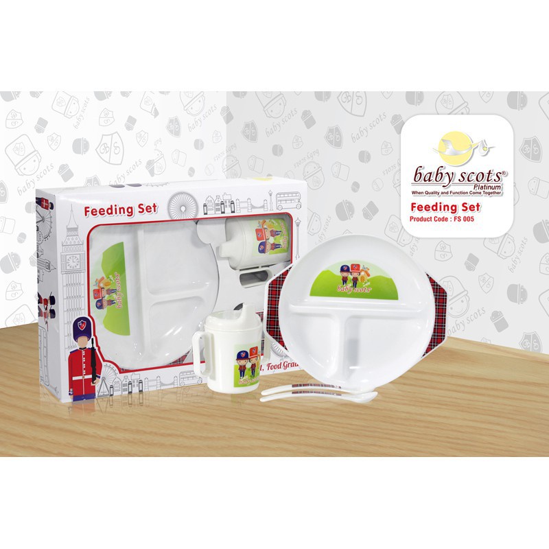 Baby Scots Feeding Set Piring Makan Bayi FS002-FS005