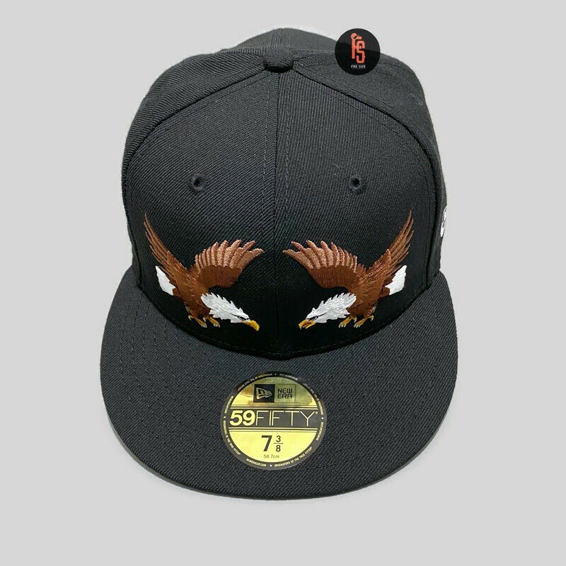 TOPI NEW ERA ORIGINAL 5950 SUKAJAN EAGLES BLACK