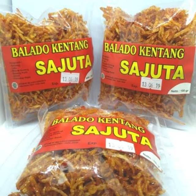 

Balado Kentang Sajuta @100