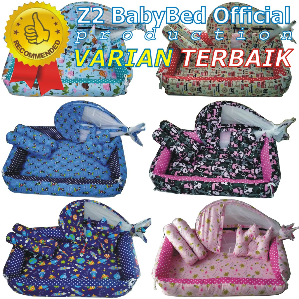 Kasur Kelambu Bayi Baru Set Bantal Guling PREMIUM / Kasur Lipat Kelambu Bayi / Kasur Kelambu