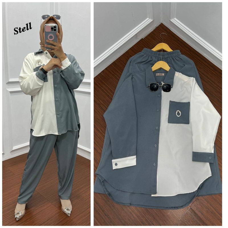 setelan botega kombinasi putih|| setelan kombinasi model terbaru 2022 || baju tidur dewasa jumbo || 