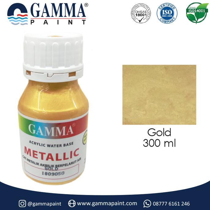 

Gamma Metallic Artistic Finish Acrylic Paint - Gold 300Gr