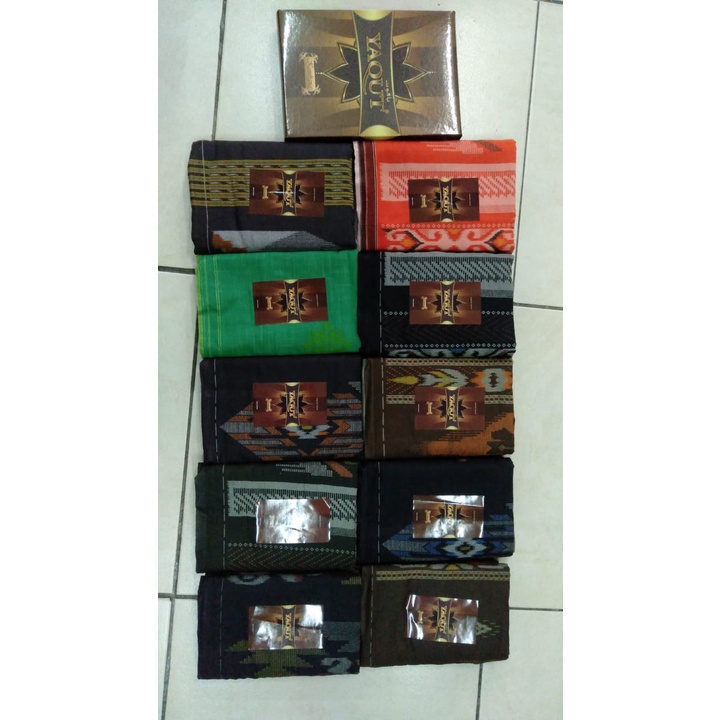 Promo - Sarung Atlas Yaqut Kembang- Sarung Dewasa - Sarung Sholat Pria Original