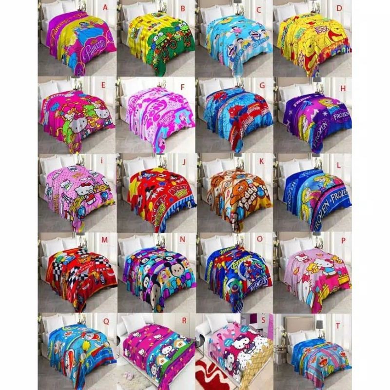 Selimut bulu anak / selimut bulu karakter