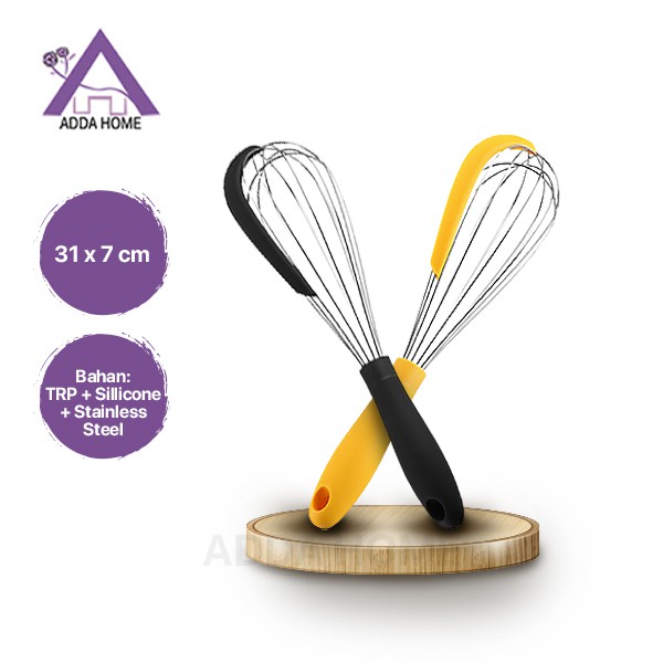 Premium Stainless Steel Whisk Pengocok Telur Adonan Dengan Scraper