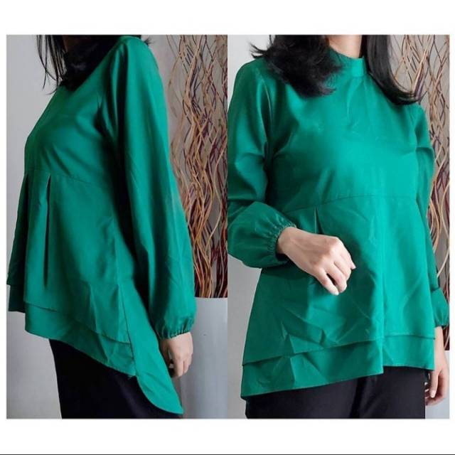 Blouse Hijau Botol