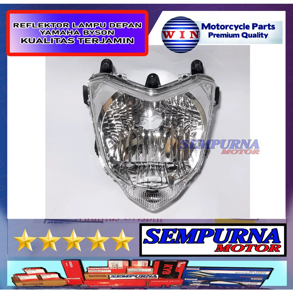 Merek Win Kualitas Original Reflektor Lampu Depan Headlamp Byson Karbu 45P 2011 2012 2013 2014 2015