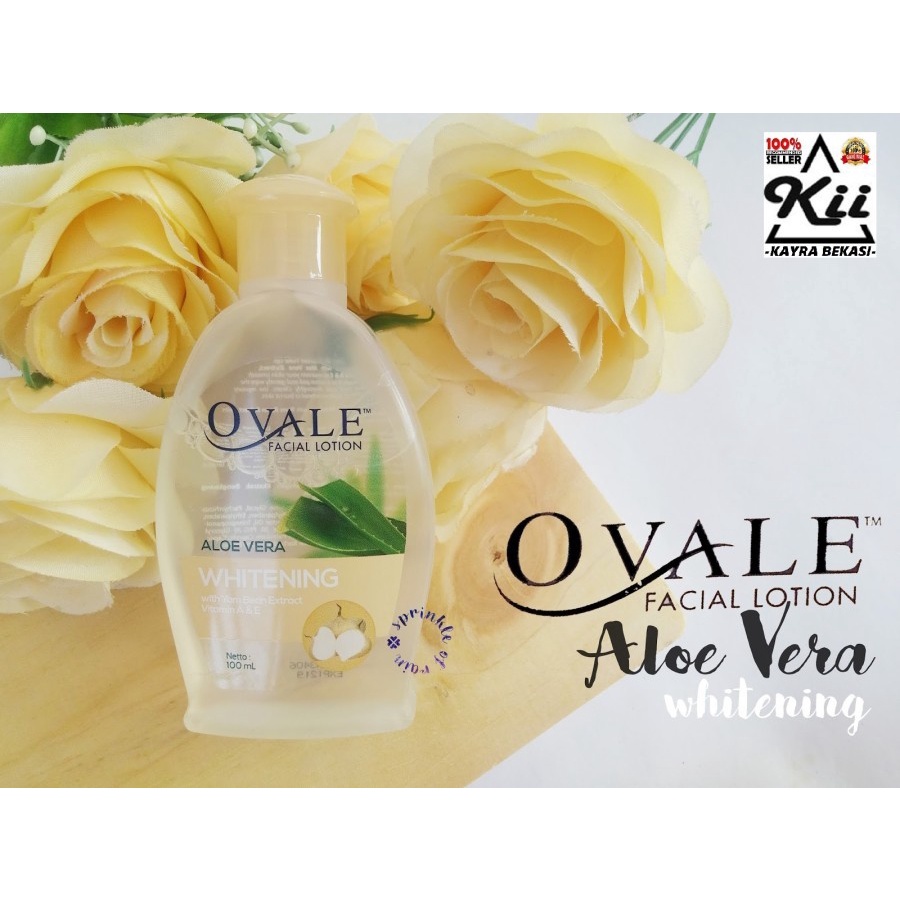 Ovale Facial Lotion Whitening 100ml - With AloeVera - Extract Yam Bean