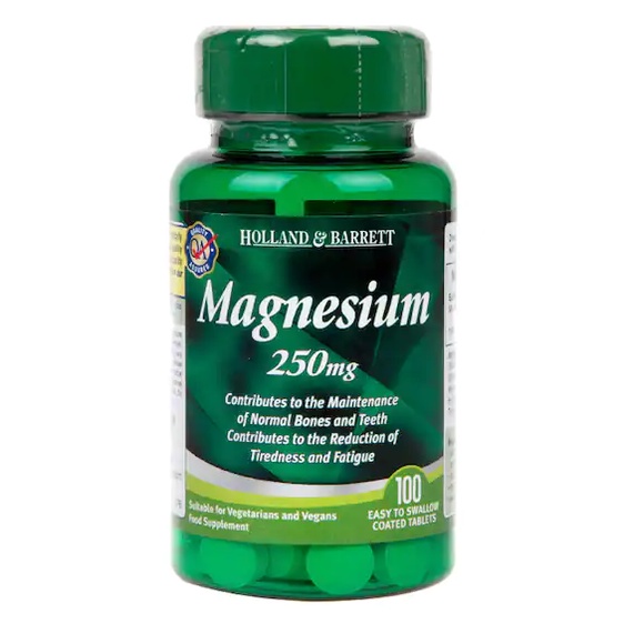 Holland & Barrett Magnesium 100 Tablets 250mg